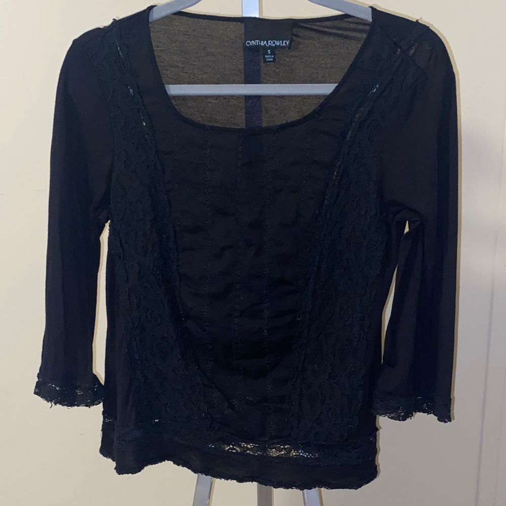 Black Lace Blouse